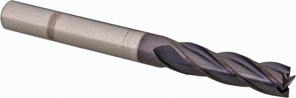 Guhring Chamfer Mill: 10.00 mm Dia, 6.00 mm Shank Dia, 90 deg, 4 Flute, Solid Carbide, Single End - 9004950100000