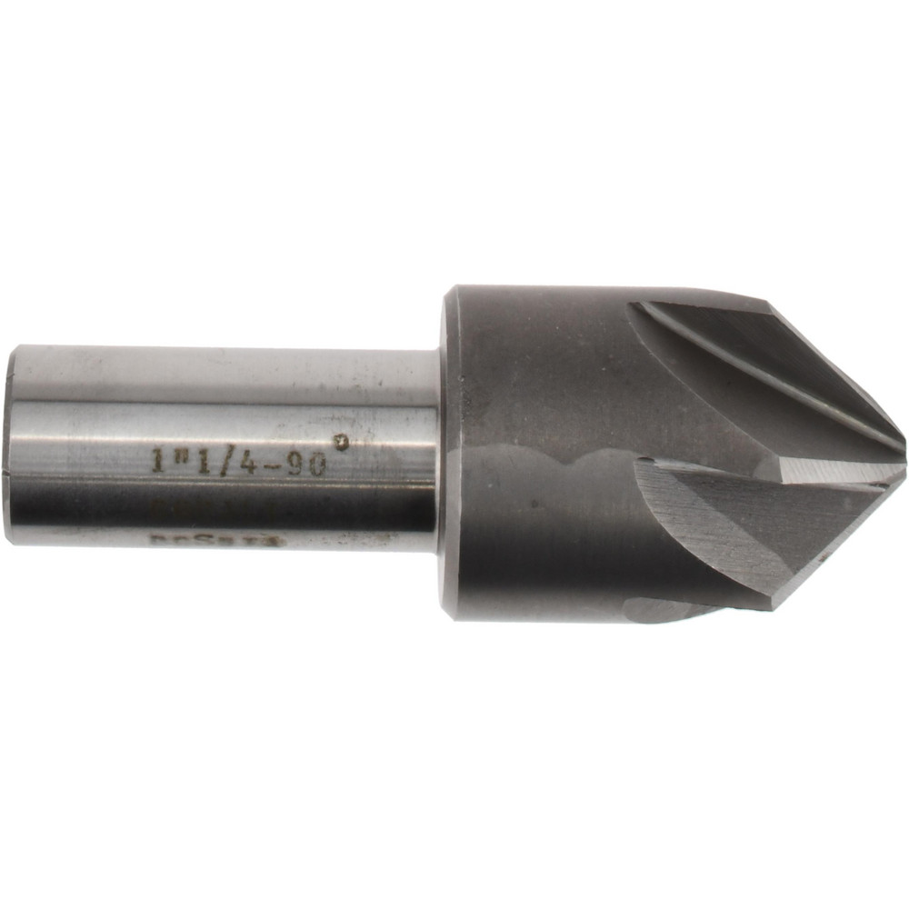Keo Countersink: 1-1/2" Head Dia, 90.00 deg Included Angle, 6 Flute, High-Speed Steel, Right Hand Cut - 919-000-397