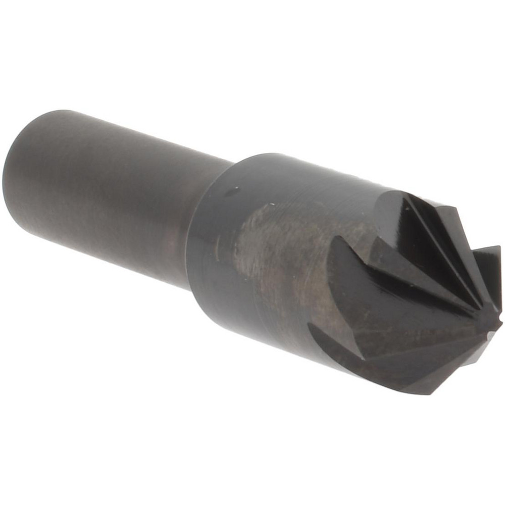 Hertel Countersink: 1" Head Dia, 82.00 deg Included Angle, 6 Flute, High-Speed Steel, Right Hand Cut - GX89331482