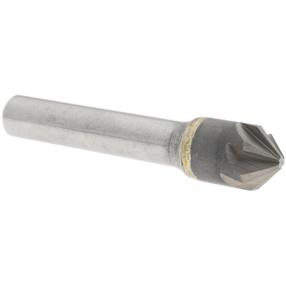Hertel Countersink: 1" Head Dia, 82.00 deg Included Angle, 6 Flute, High-Speed Steel, Right Hand Cut - GX89331482
