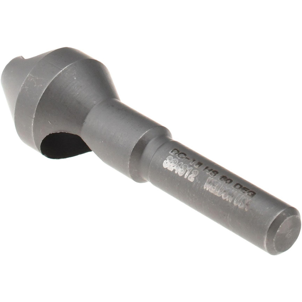 Weldon Countersink: 9/16" Head Dia, 60.00 deg Included Angle, 0 Flute, High-Speed Steel, Right Hand Cut - 98640-94-W