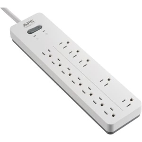 Apc 120V Home Office Surgearrest 2160J Surge Protector, 12 Outlets - White - PH12W