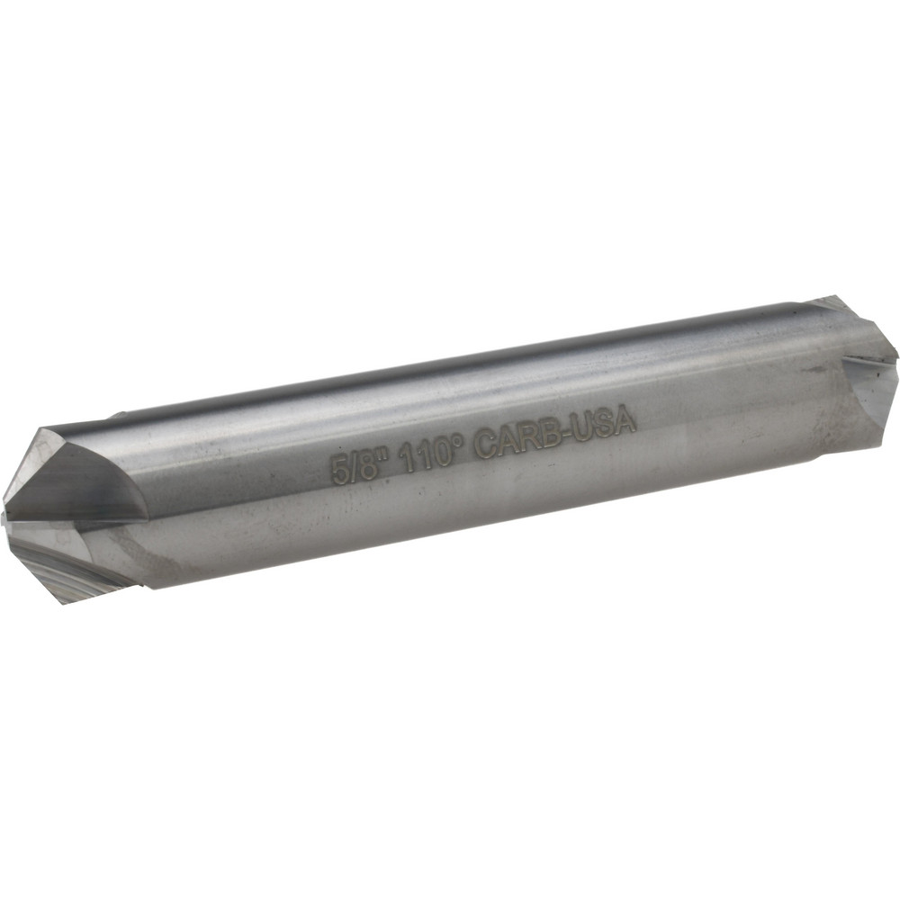 Hertel Countersink: 5/8" Head Dia, 110.00 deg Included Angle, 4 Flute, Solid Carbide, Right Hand Cut - 334-207090