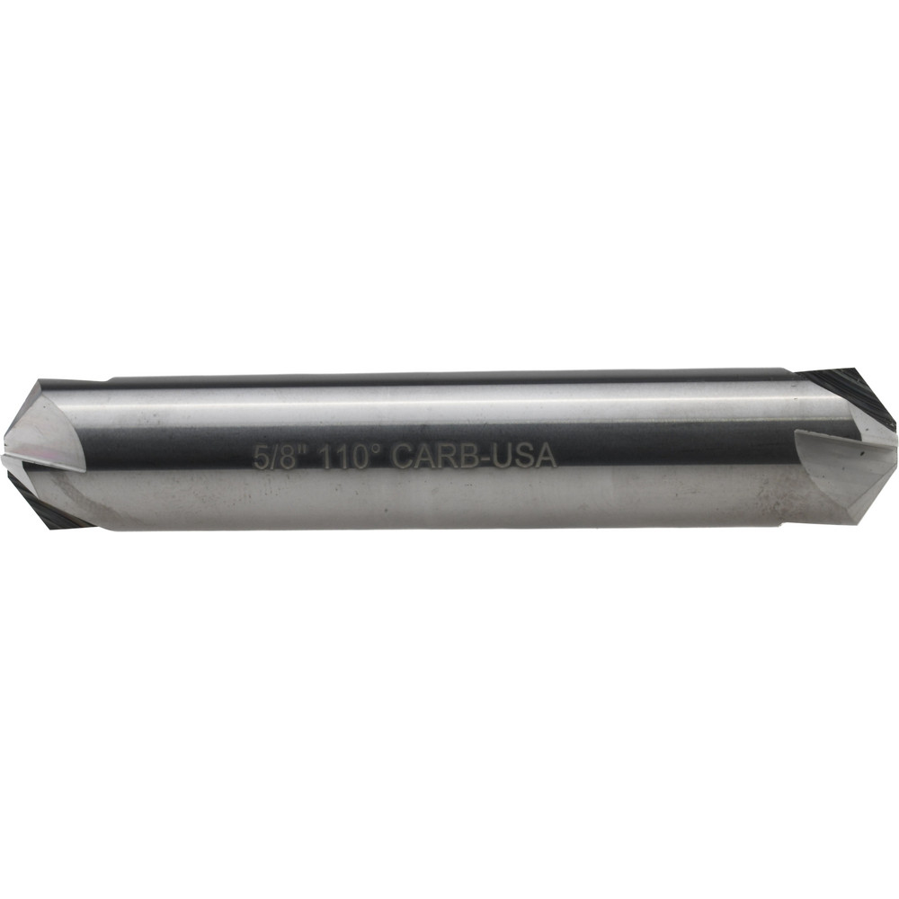Hertel Countersink: 5/8" Head Dia, 110.00 deg Included Angle, 4 Flute, Solid Carbide, Right Hand Cut - 334-207090