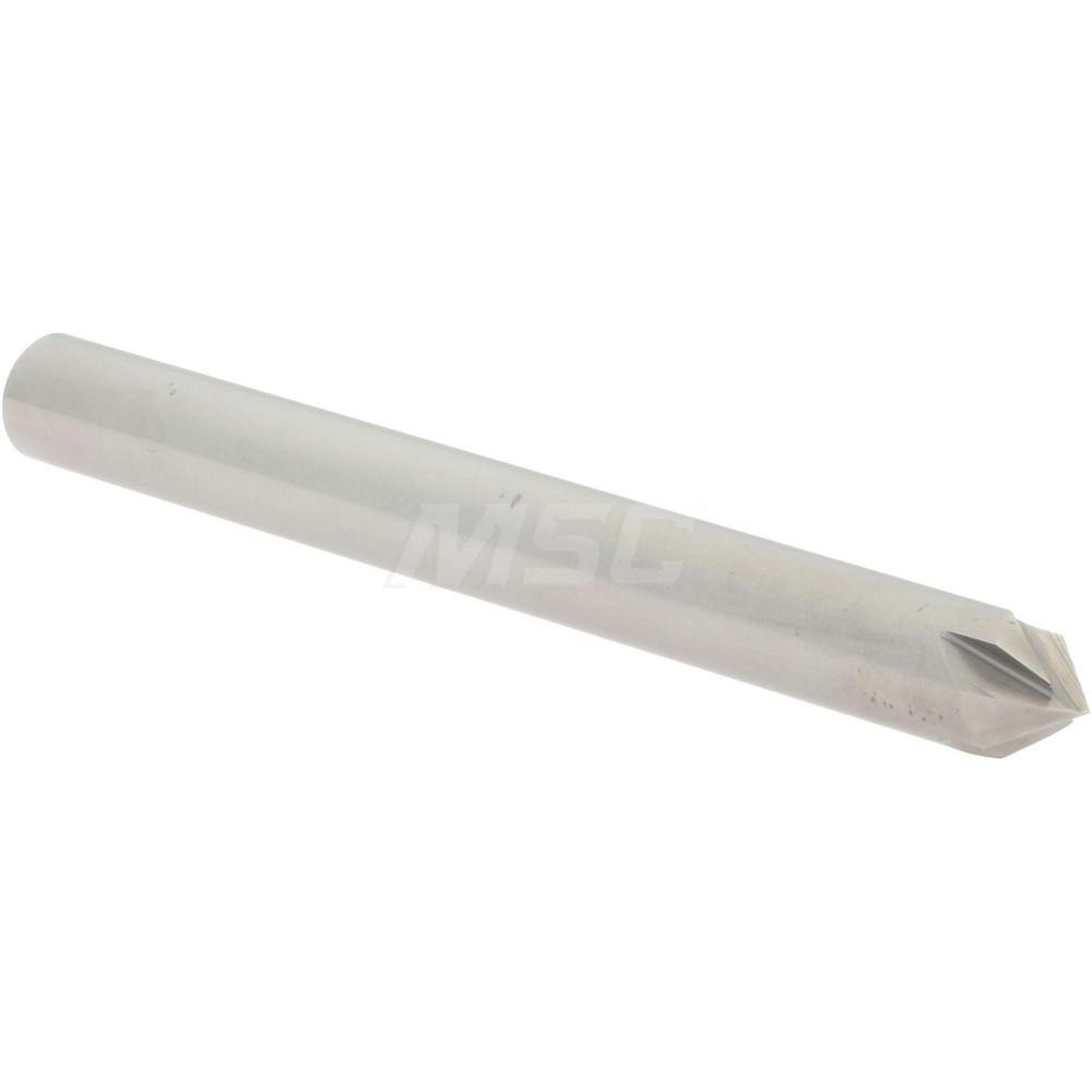 Accupro Chamfer Mill: 1/4" Dia, 1/4" Shank Dia, 82 deg, 4 Flute, Solid Carbide, Single End - 2500106