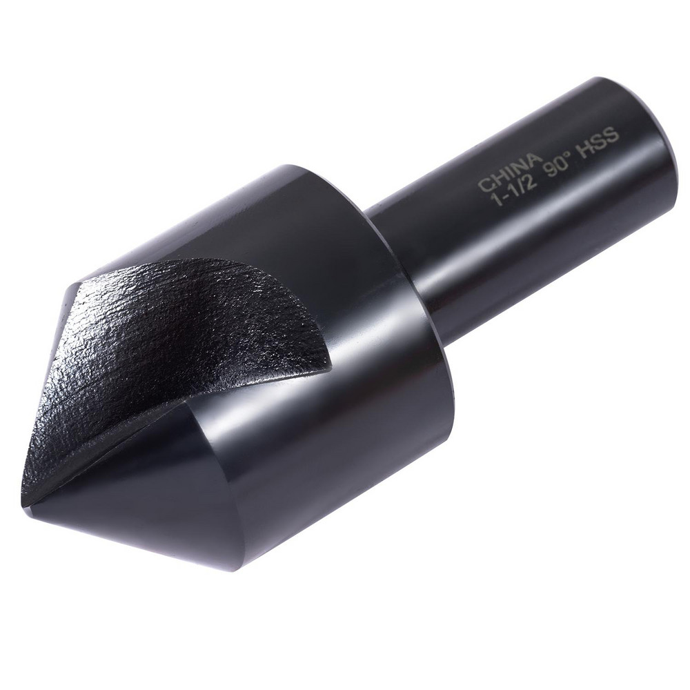 Hertel Countersink: 1-1/2" Head Dia, 90.00 deg Included Angle, 1 Flute, High-Speed Steel, Right Hand Cut - GX89340616
