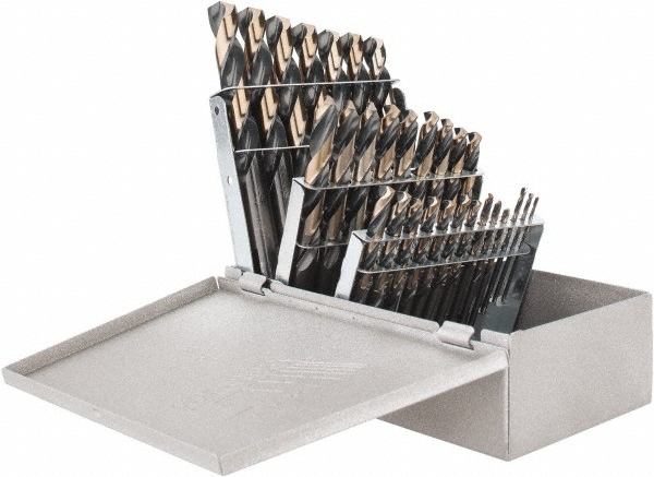 Value Collection Countersink Set: 8 Pc, 1/4 to 1" Head Dia, 6 Flute, 82 deg Included Angle - SC20828S