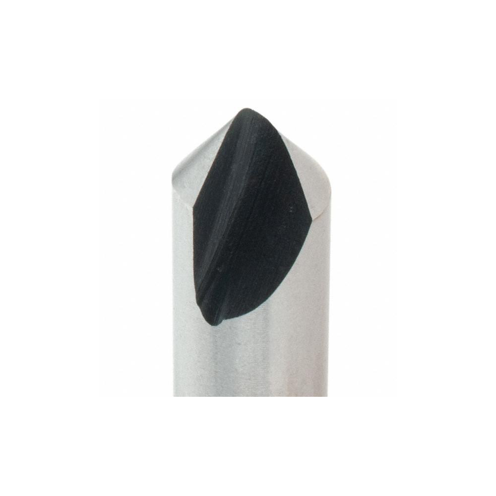 Value Collection Countersink: 1/4" Head Dia, 82.00 deg Included Angle, 1 Flute, High-Speed Steel, Right Hand Cut - 28601