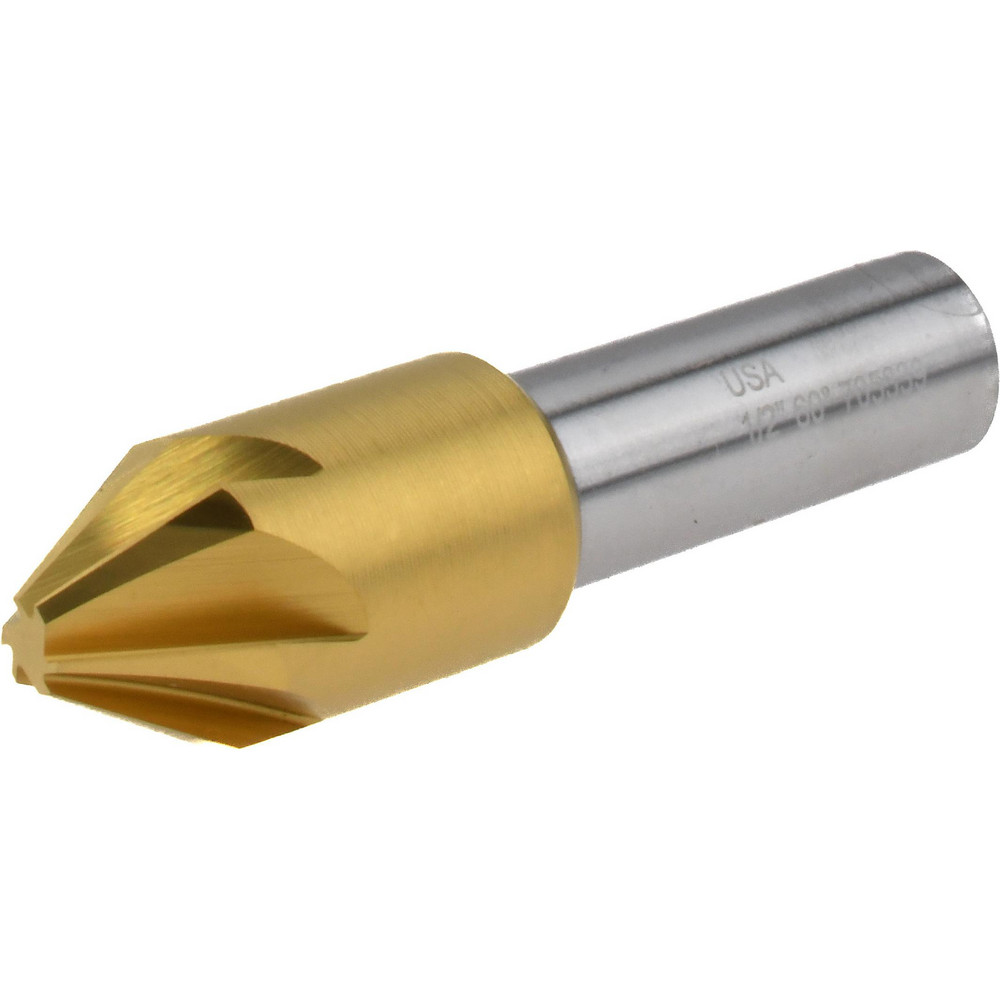 M.A. Ford® Countersink: 1-1/2" Head Dia, 60.00 deg Included Angle, 0 Flute, High-Speed Steel, Right Hand Cut - 67150001