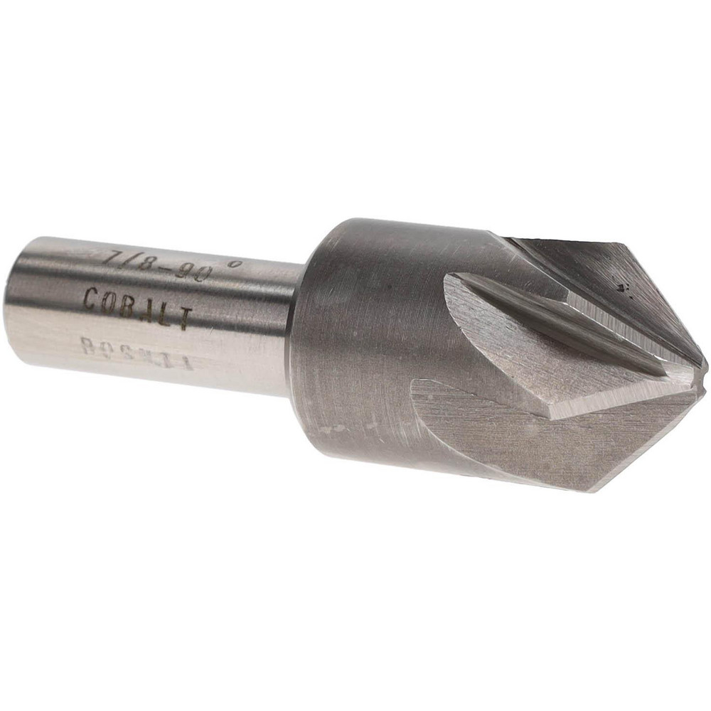 Value Collection Countersink: 7/8" Head Dia, 90.00 deg Included Angle, 6 Flute, High-Speed Steel, Right Hand Cut - SC2090056