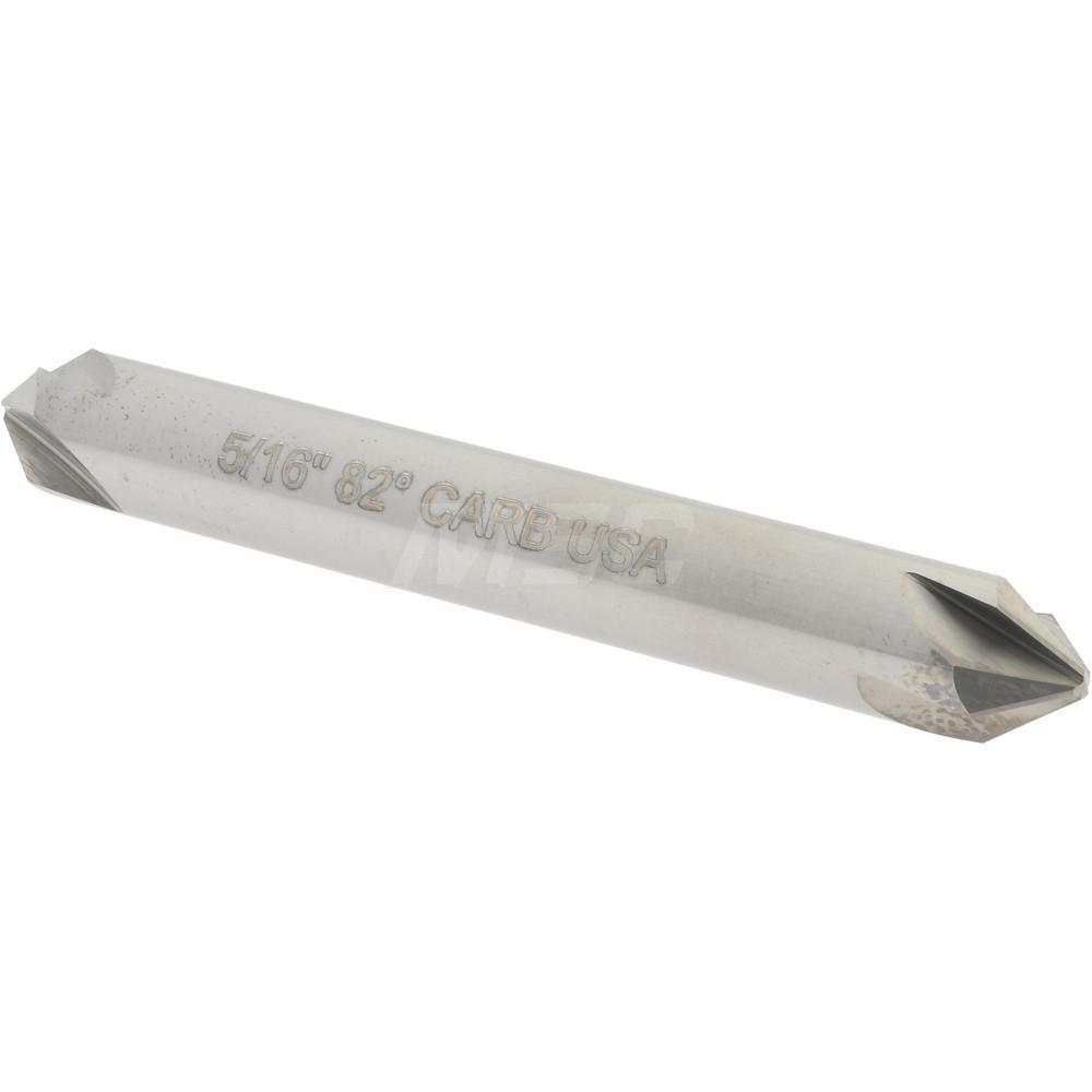 Hertel Countersink: 5/16" Head Dia, 82.00 deg Included Angle, 4 Flute, Solid Carbide, Right Hand Cut - 334-204060