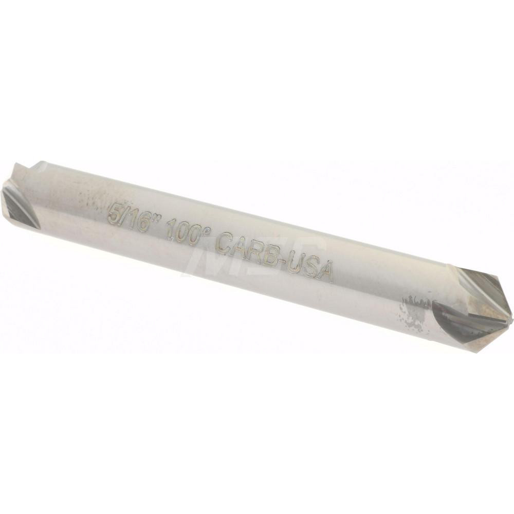 Hertel Countersink: 5/16" Head Dia, 82.00 deg Included Angle, 4 Flute, Solid Carbide, Right Hand Cut - 334-204060