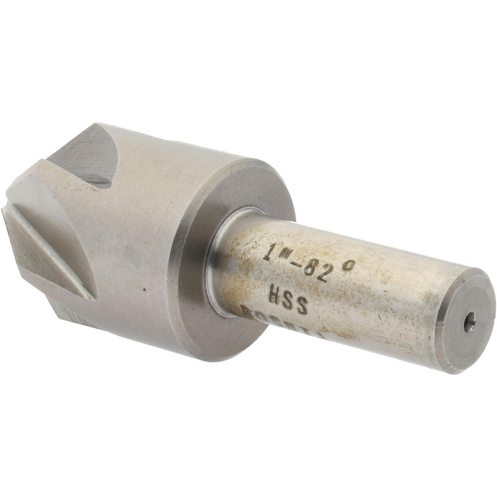 Value Collection Countersink: 1" Head Dia, 82.00 deg Included Angle, 6 Flute, High-Speed Steel, Right Hand Cut - SC2082100