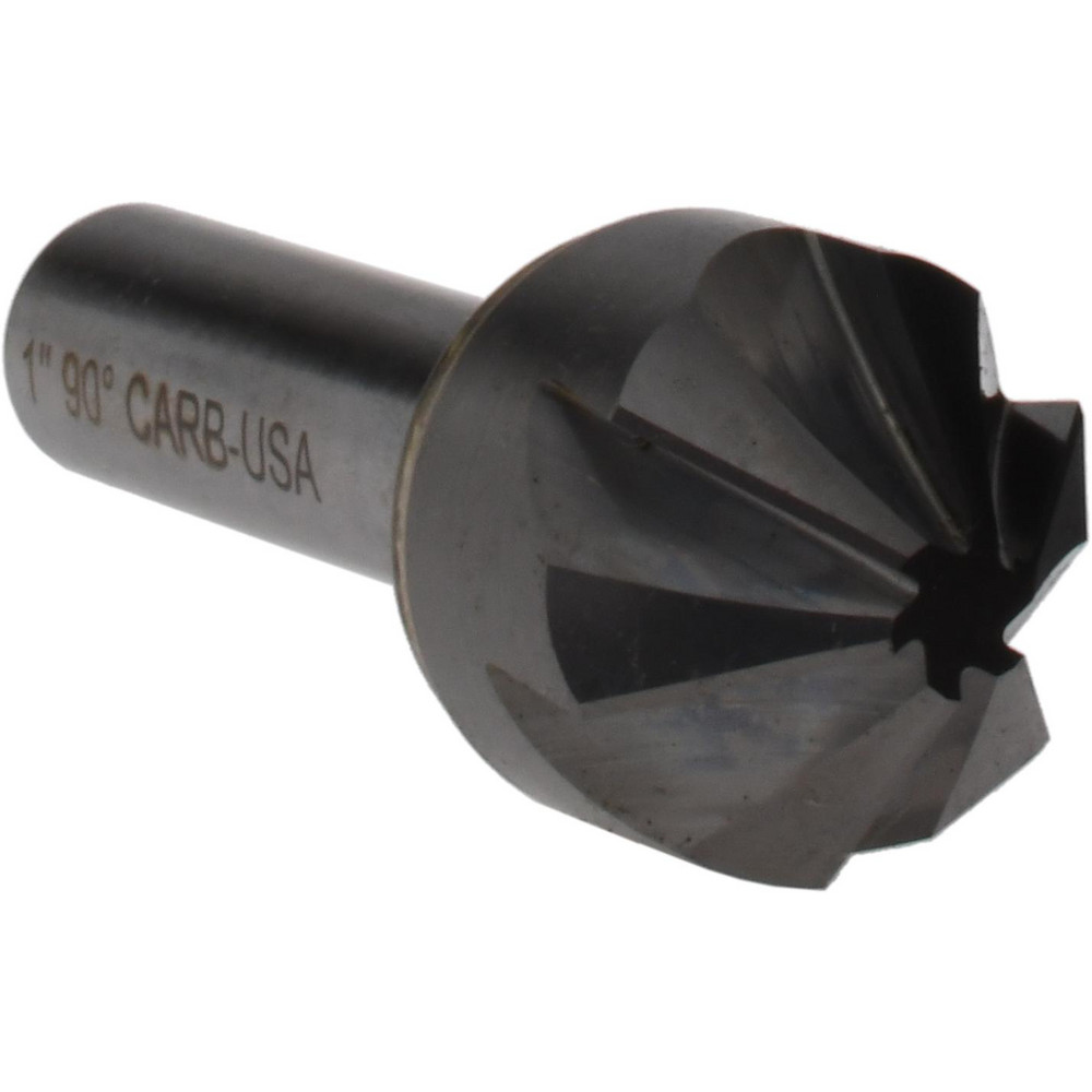 Titan USA Countersink: 1" Head Dia, 90.00 deg Included Angle, 6 Flute, Solid Carbide, Right Hand Cut - CS36864