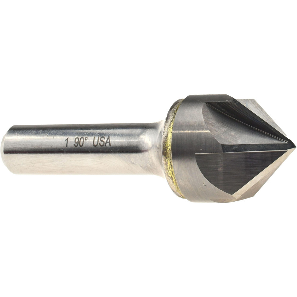 Titan USA Countersink: 1" Head Dia, 90.00 deg Included Angle, 6 Flute, Solid Carbide, Right Hand Cut - CS36864