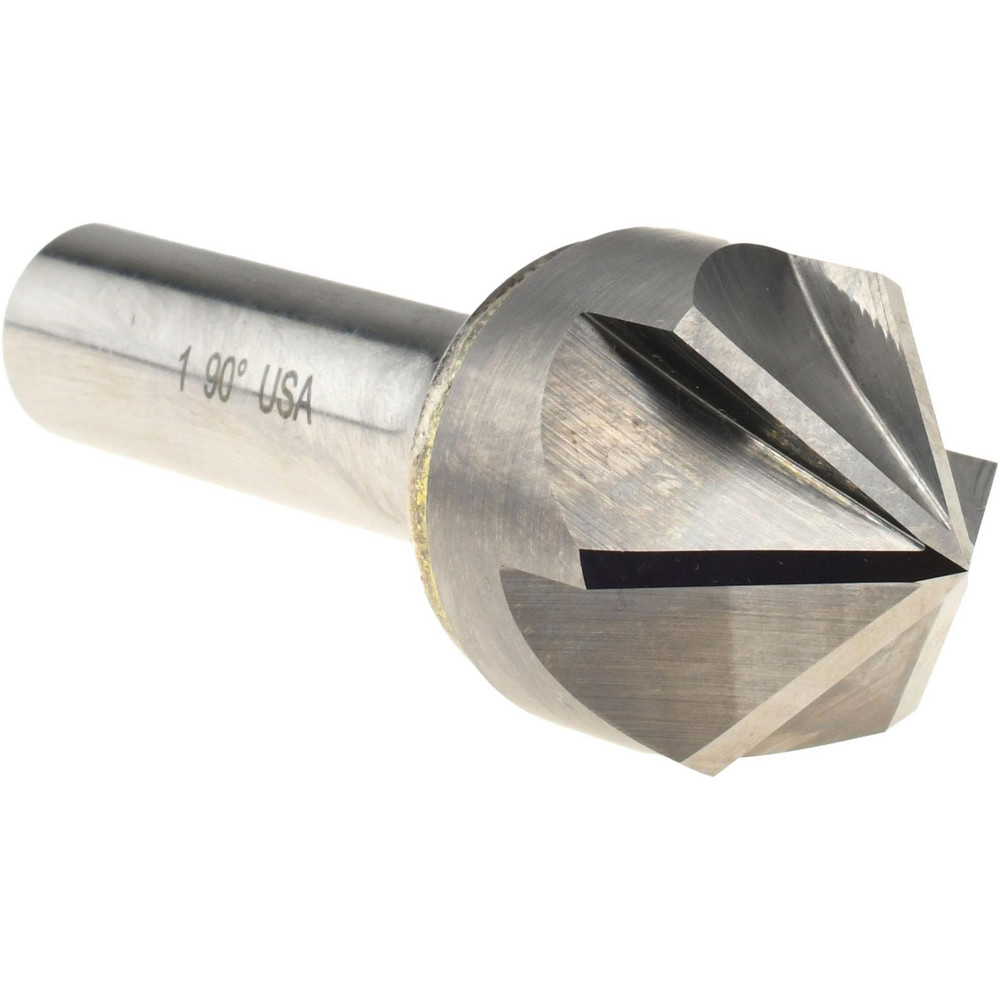 Titan USA Countersink: 1" Head Dia, 90.00 deg Included Angle, 6 Flute, Solid Carbide, Right Hand Cut - CS36864