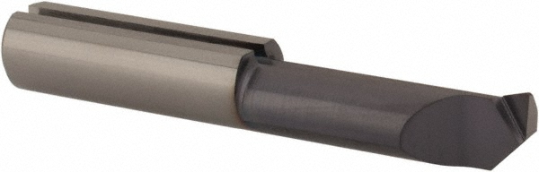 Micro 100 Chamfer Mill: 1/4" Dia, 1/4" Shank Dia, 100 deg, 6 Flute, Solid Carbide, Single End - QCS-250-100