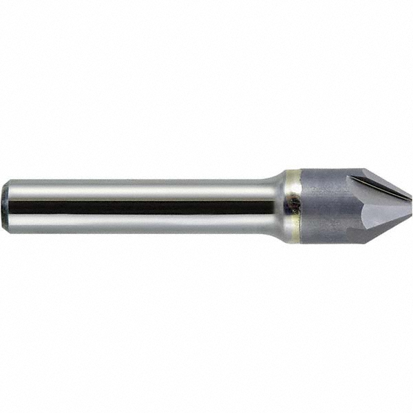 Melin Tool Countersink: 1/2" Head Dia, 120.00 deg Included Angle, 4 Flute, Solid Carbide, Right Hand Cut - 18975
