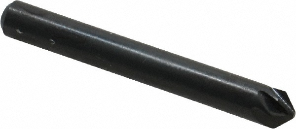 Hertel Countersink: 3/16" Head Dia, 90.00 deg Included Angle, 6 Flute, Solid Carbide, Right Hand Cut - 336-202070