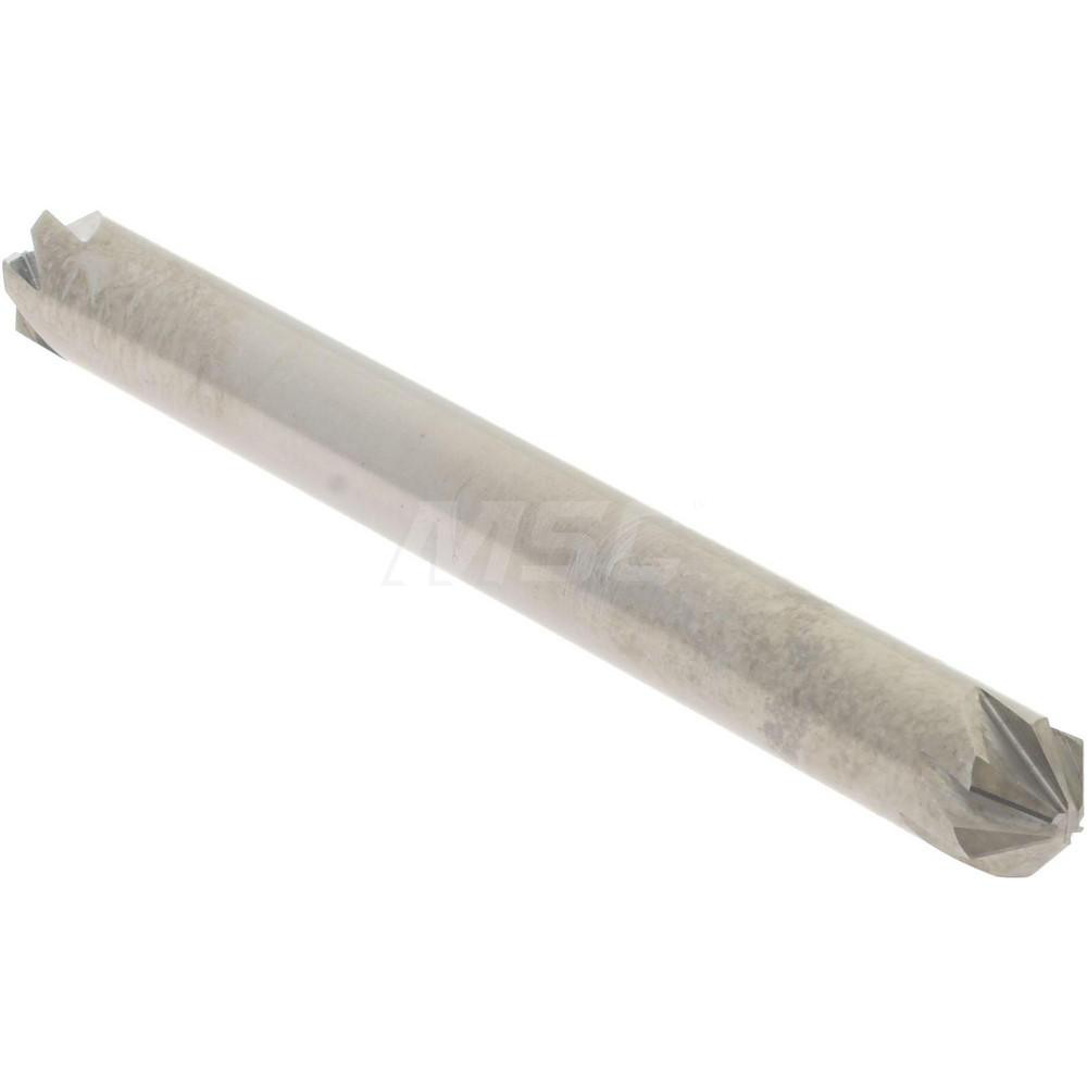 Hertel Countersink: 3/16" Head Dia, 90.00 deg Included Angle, 6 Flute, Solid Carbide, Right Hand Cut - 336-202070
