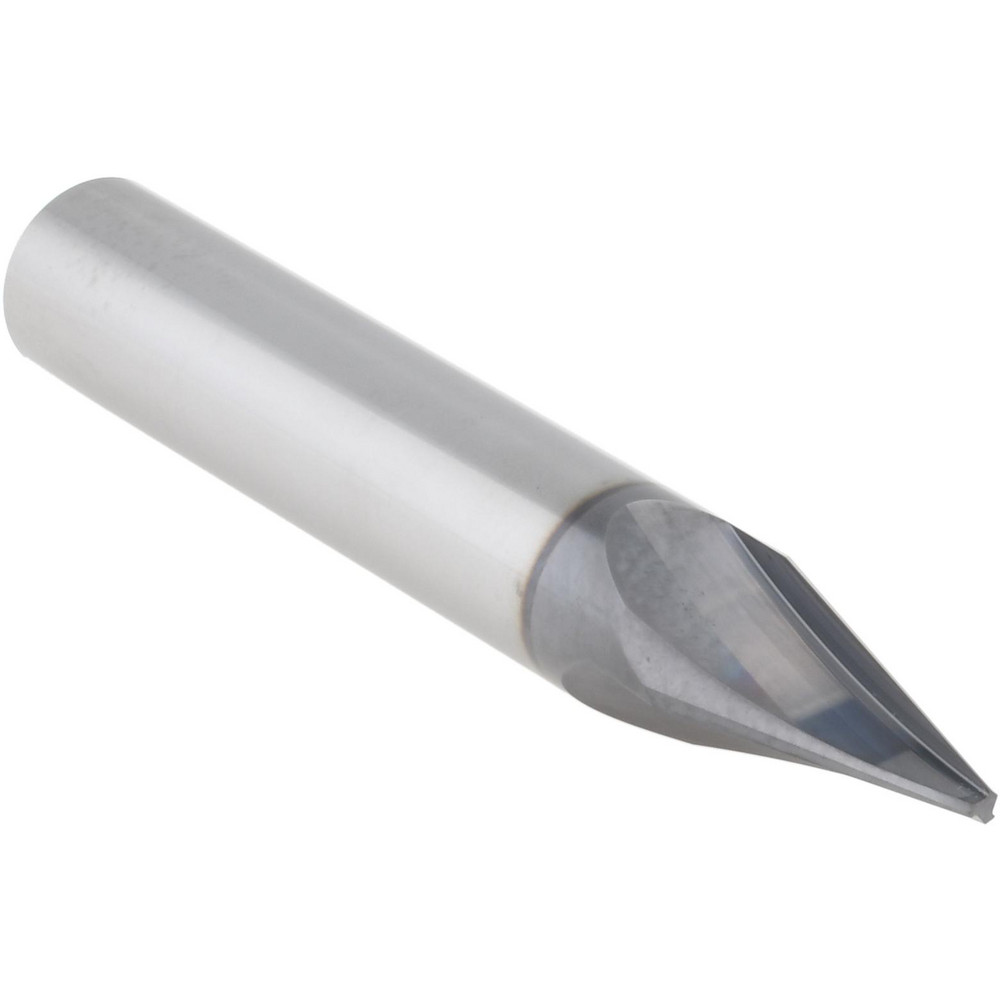 Accupro Chamfer Mill: 3/8" Dia, 3/8" Shank Dia, 30 deg, 3 Flute, Solid Carbide, Single End - EM99943861