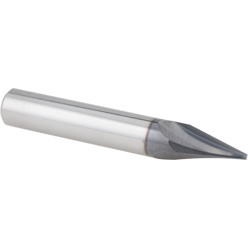 Accupro Chamfer Mill: 3/8" Dia, 3/8" Shank Dia, 30 deg, 3 Flute, Solid Carbide, Single End - EM99943861