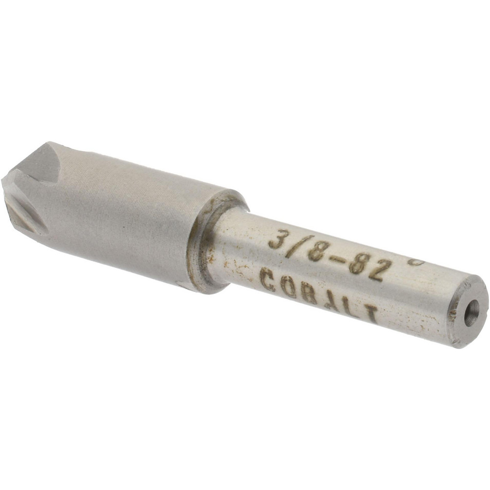 Value Collection Countersink: 3/8" Head Dia, 82.00 deg Included Angle, 6 Flute, Cobalt Steel, Right Hand Cut - SC2182024