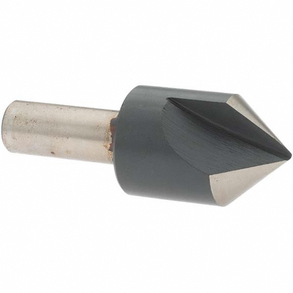 Melin Tool Countersink: 1" Head Dia, 82.00 deg Included Angle, 1 Flute, High-Speed Steel, Right Hand Cut - 18037