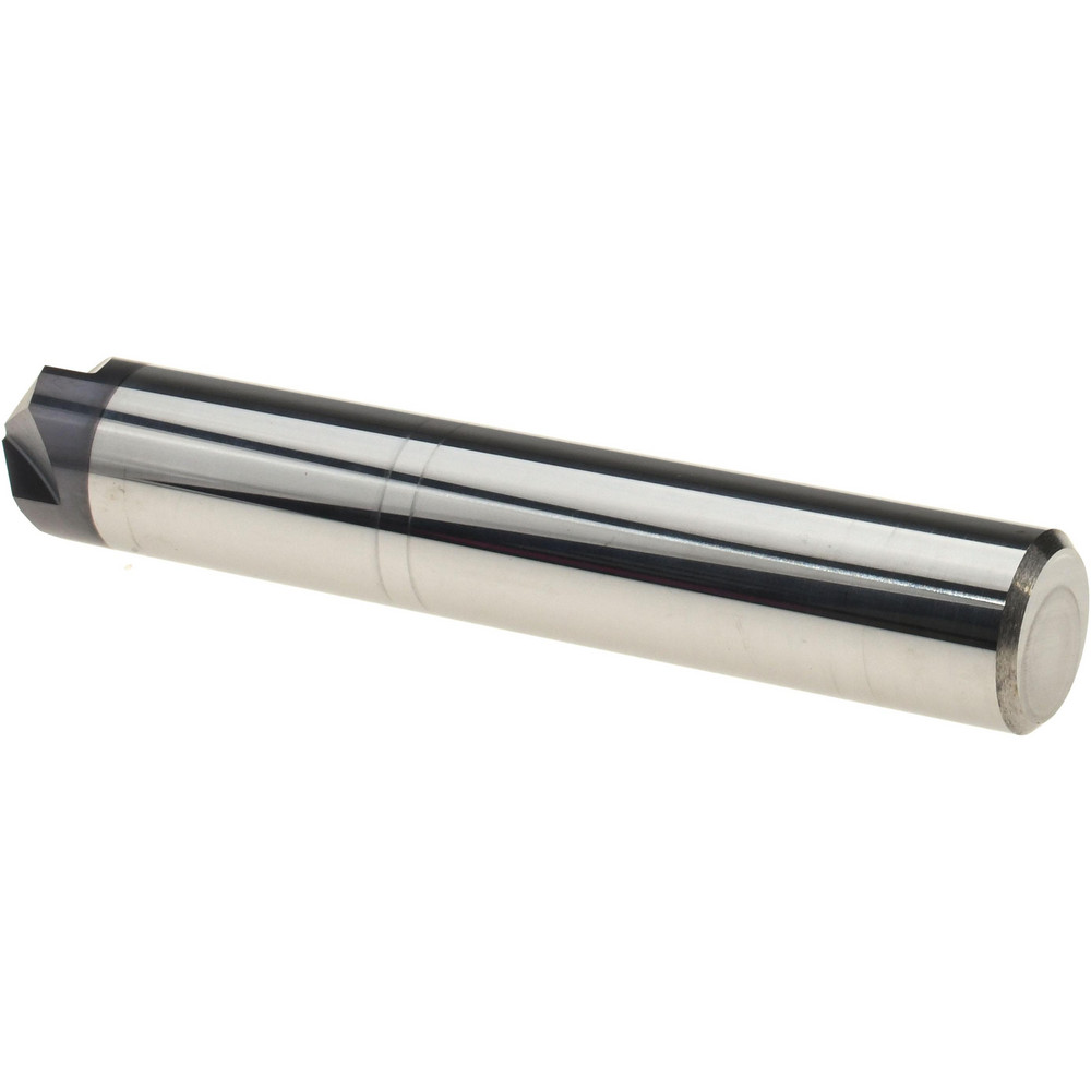 Harvey Tool Chamfer Mill: 1/2" Dia, 1/2" Shank Dia, 100 deg, 4 Flute, Solid Carbide, Single End - 18350-C3