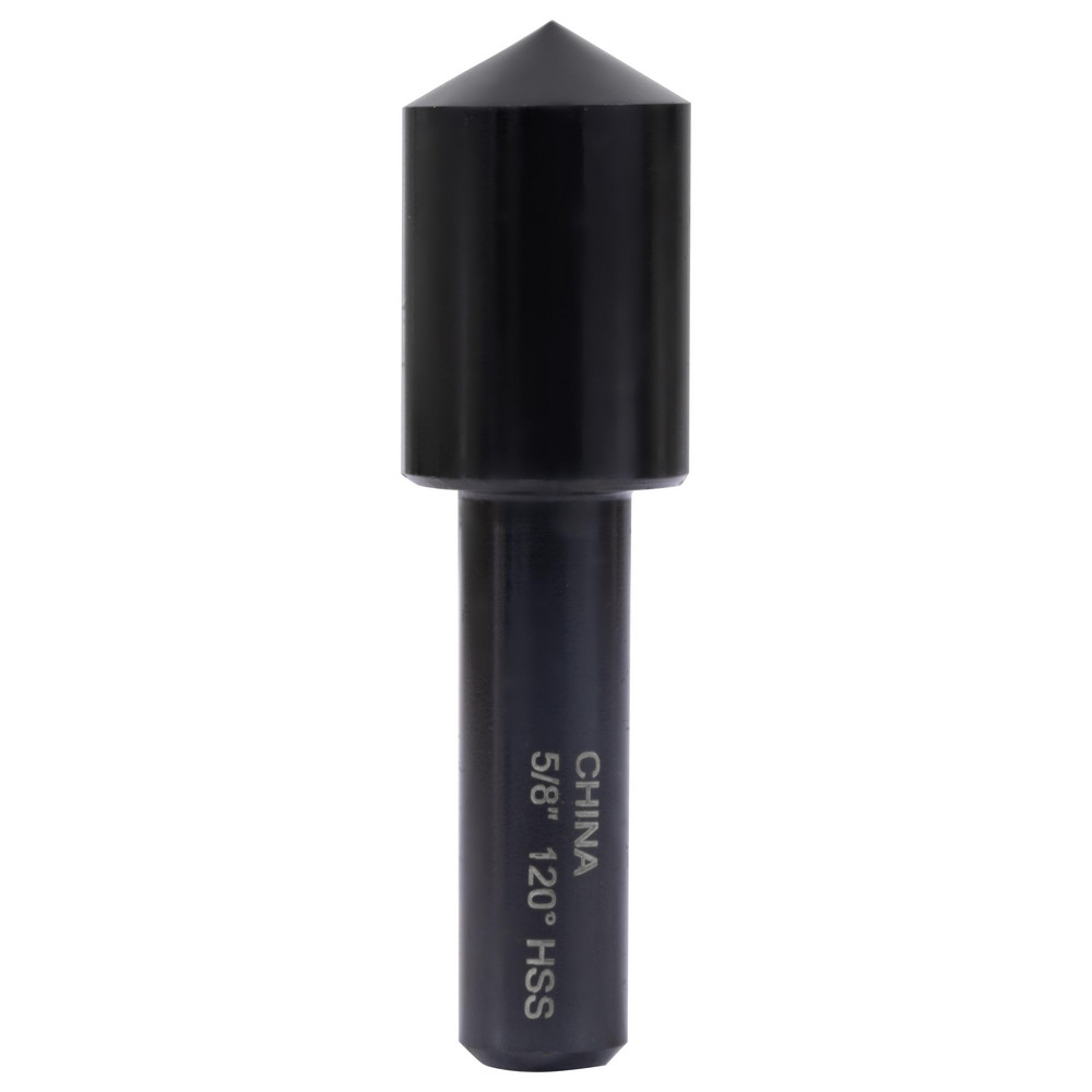 Hertel Countersink: 5/8" Head Dia, 120.00 deg Included Angle, 1 Flute, High-Speed Steel, Right Hand Cut - GX89339782