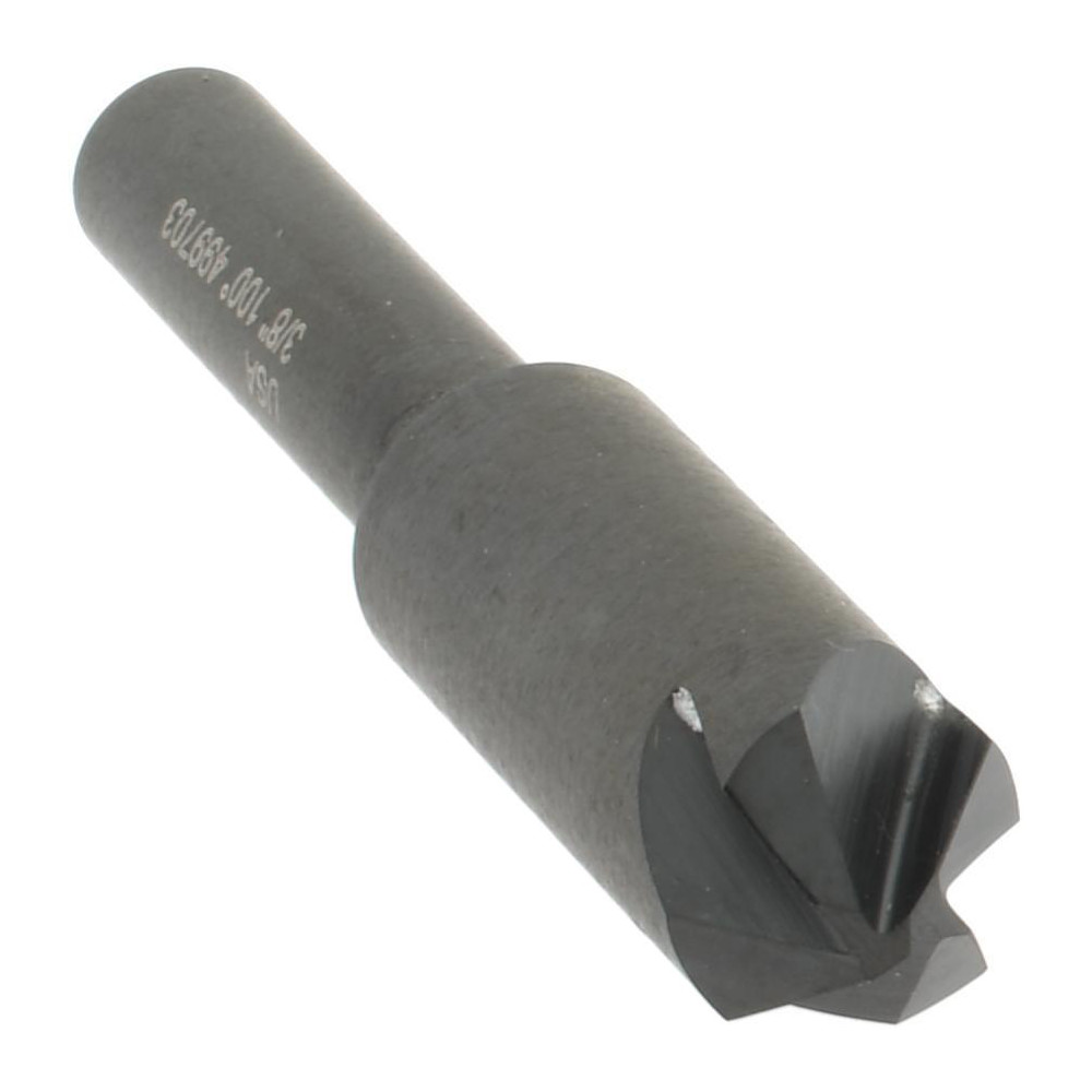 Hertel Countersink: 3/8" Head Dia, 100.00 deg Included Angle, 4 Flute, High-Speed Steel - GX89336549