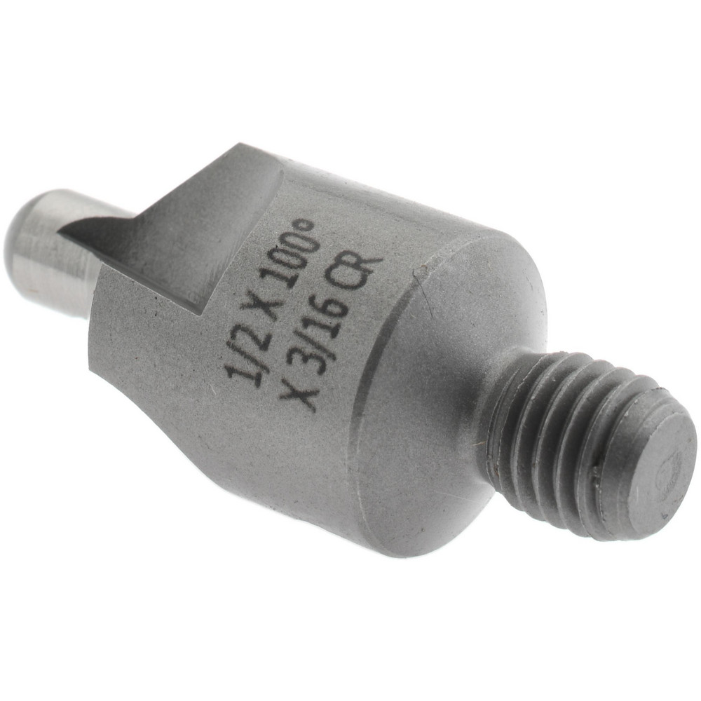 Made in USA 2-1/2" OAL, 1/2" Head Dia, 2 Flute, 100° Incl Angle, Integral Pilot, Adjustable Stop Countersink - 152-2-100-.1875