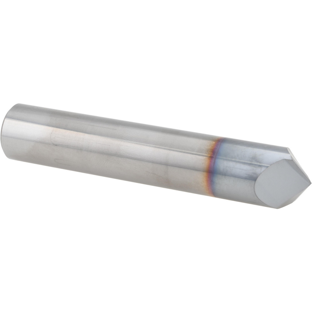 Accupro Chamfer Mill: 3/4" Dia, 3/4" Shank Dia, 120 deg, 2 Flute, Solid Carbide, Single End - 2500440