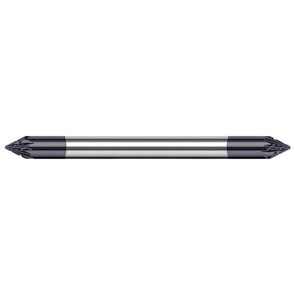 Harvey Tool Chamfer Mill: 3/16" Dia, 3/16" Shank Dia, 90 deg, Solid Carbide, Single End - 879745-C3