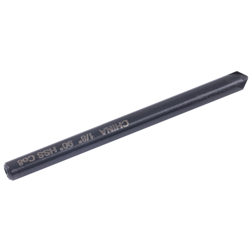 Hertel Countersink: 1/8" Head Dia, 90.00 deg Included Angle, 4 Flute, High-Speed Steel, Right Hand Cut - GX89330104