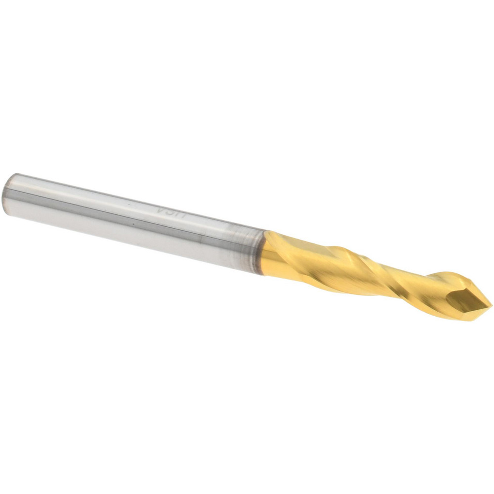Harvey Tool Chamfer Mill: 1/2" Dia, 1/2" Shank Dia, 75 deg, 4 Flute, Solid Carbide, Single End - 18338-C3