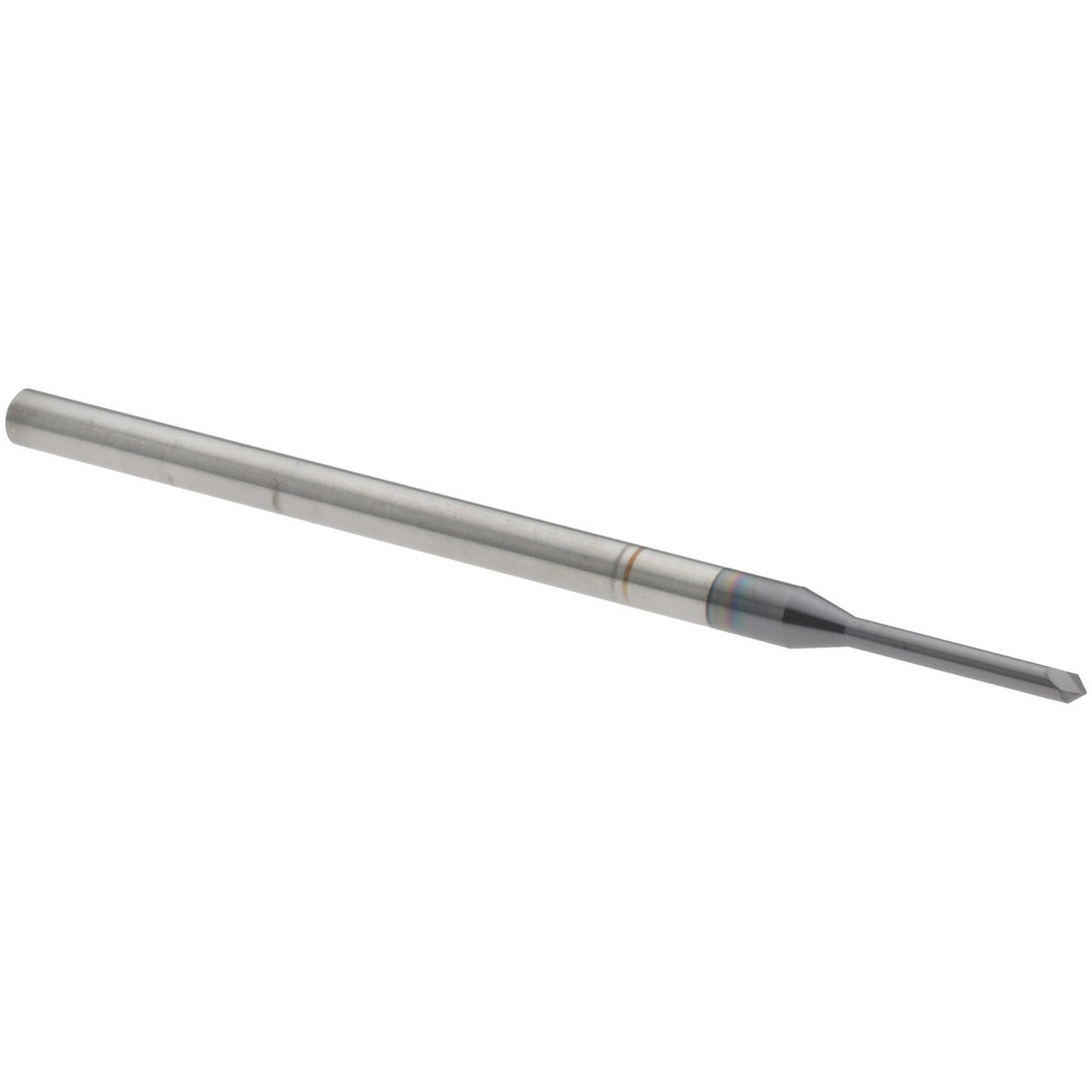 Harvey Tool Chamfer Mill: 1/16" Dia, 1/8" Shank Dia, 120 deg, 2 Flute, Solid Carbide, Single End - 54760