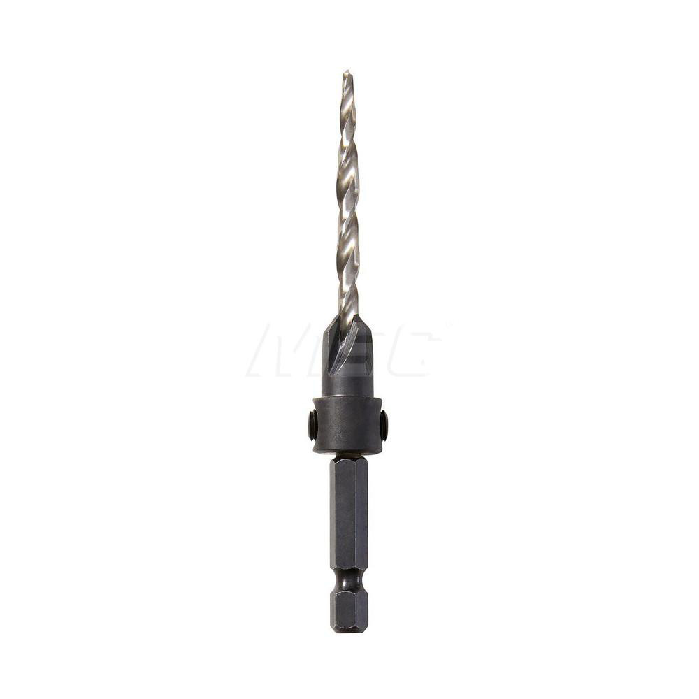 Hertel Countersink: 1/2" Head Dia, 100.00 deg Included Angle, 4 Flute, High-Speed Steel, Right Hand Cut - GX89336705