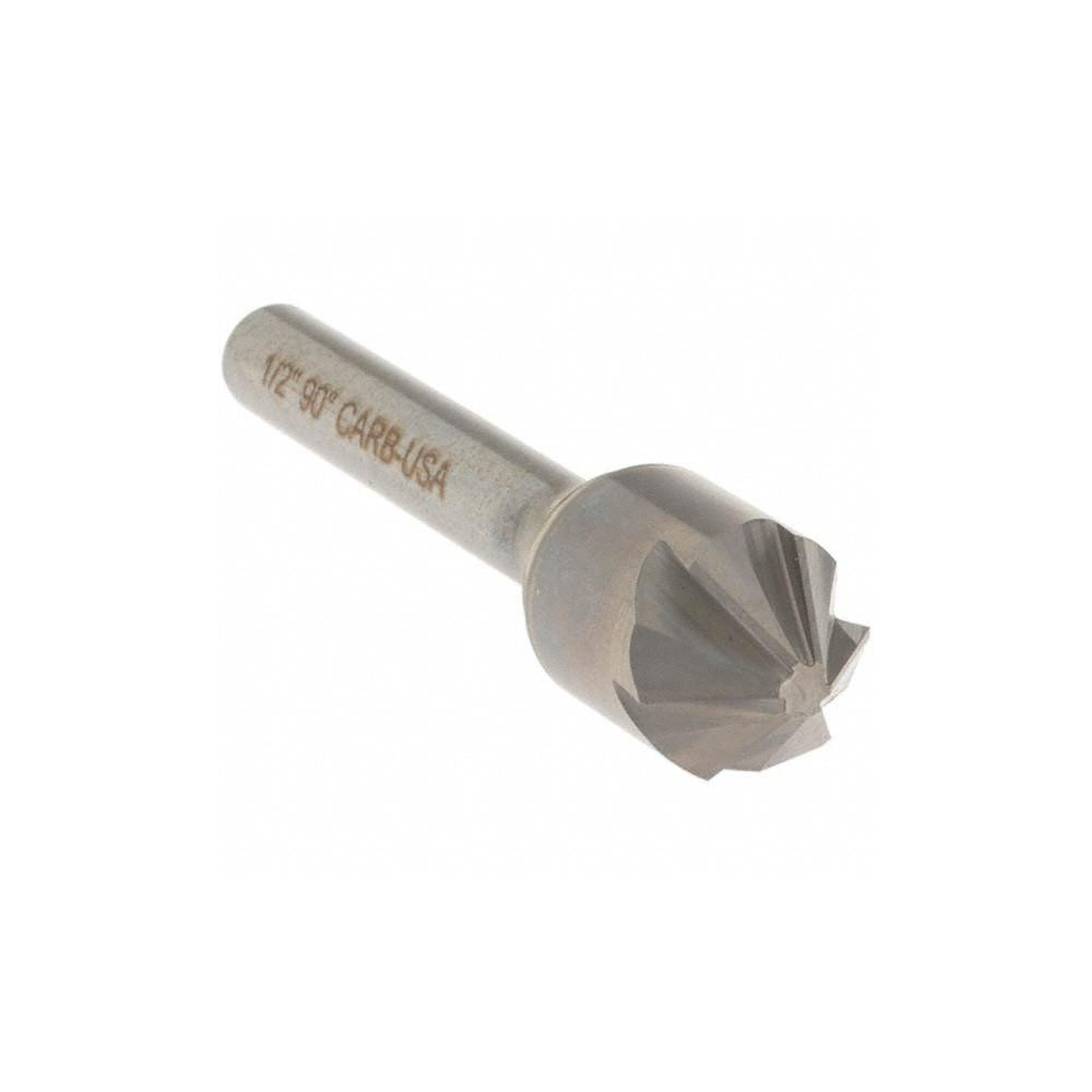 OSG Countersink: 1/2" Head Dia, 90.00 deg Included Angle, 6 Flute, Solid Carbide, Right Hand Cut - 706-5000-090