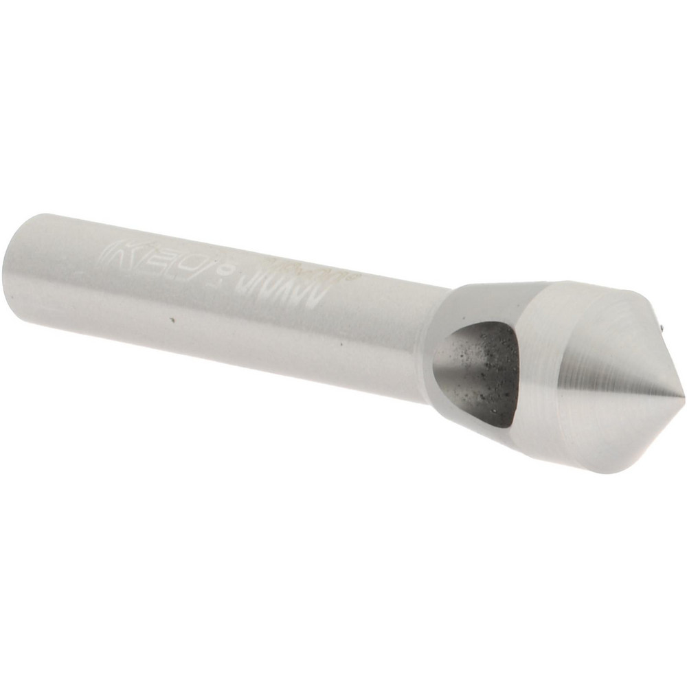 Hertel Countersink: 3/8" Head Dia, 90.00 deg Included Angle, 3 Flute, Solid Carbide, Right Hand Cut - 333-005070