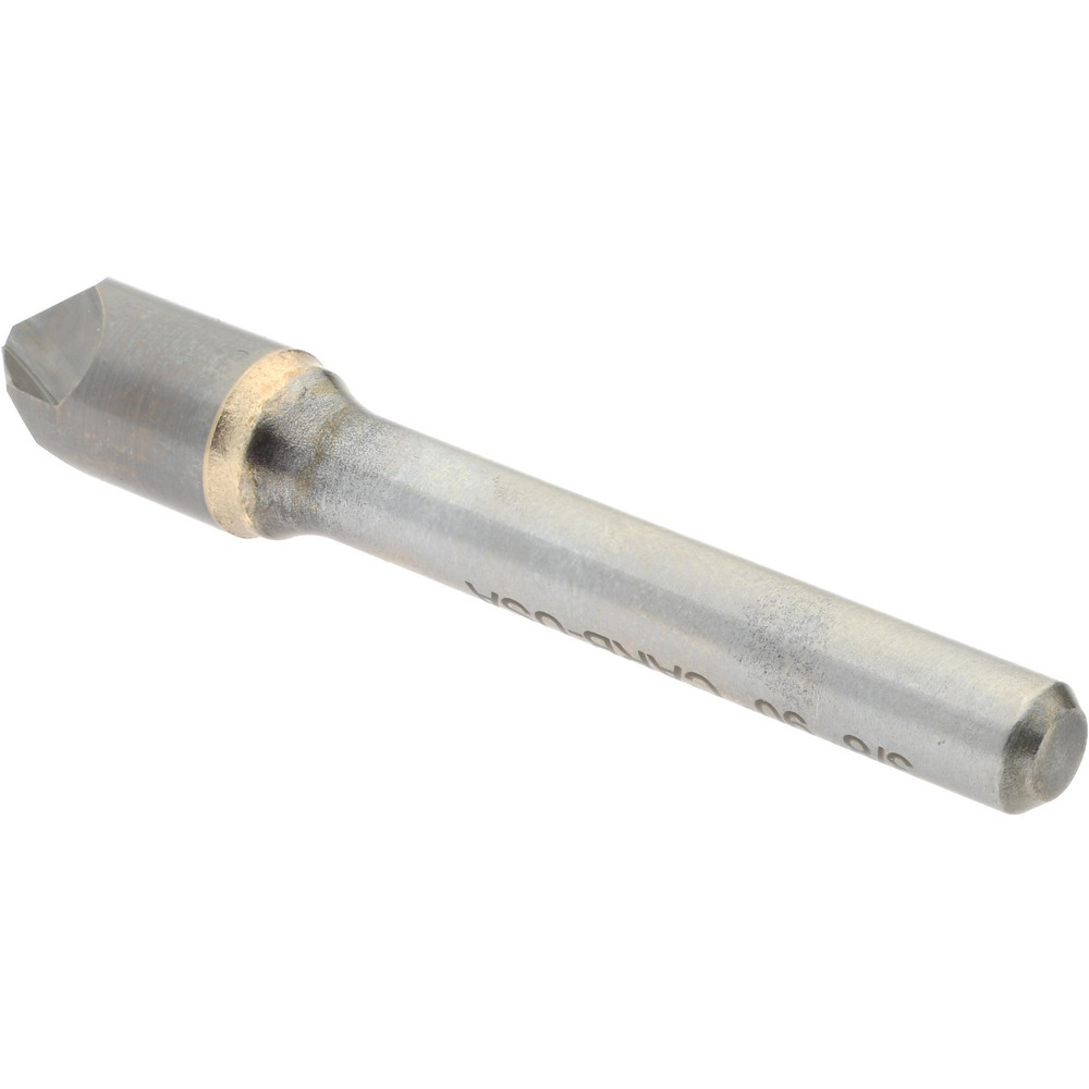 Hertel Countersink: 3/8" Head Dia, 90.00 deg Included Angle, 3 Flute, Solid Carbide, Right Hand Cut - 333-005070