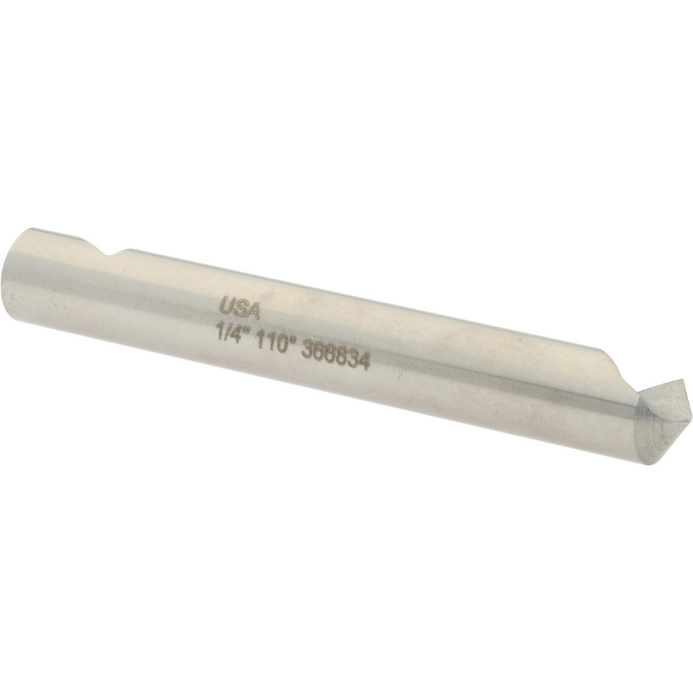 Hertel Countersink: 1/4" Head Dia, 110.00 deg Included Angle, 1 Flute, High-Speed Steel, Right Hand Cut - GX89340392