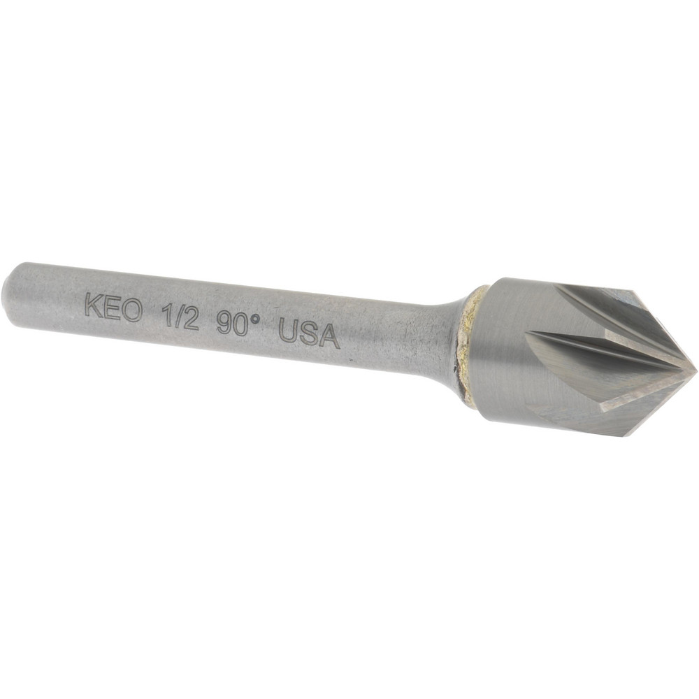 Titan USA Countersink: 1/2" Head Dia, 82.00 deg Included Angle, 3 Flute, Solid Carbide, Right Hand Cut - CS33232