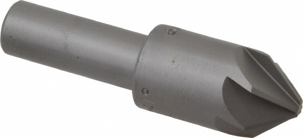 Made in USA Countersink: 3/4" Head Dia, 82.00 deg Included Angle, 6 Flute, High-Speed Steel, Right Hand Cut - 02399