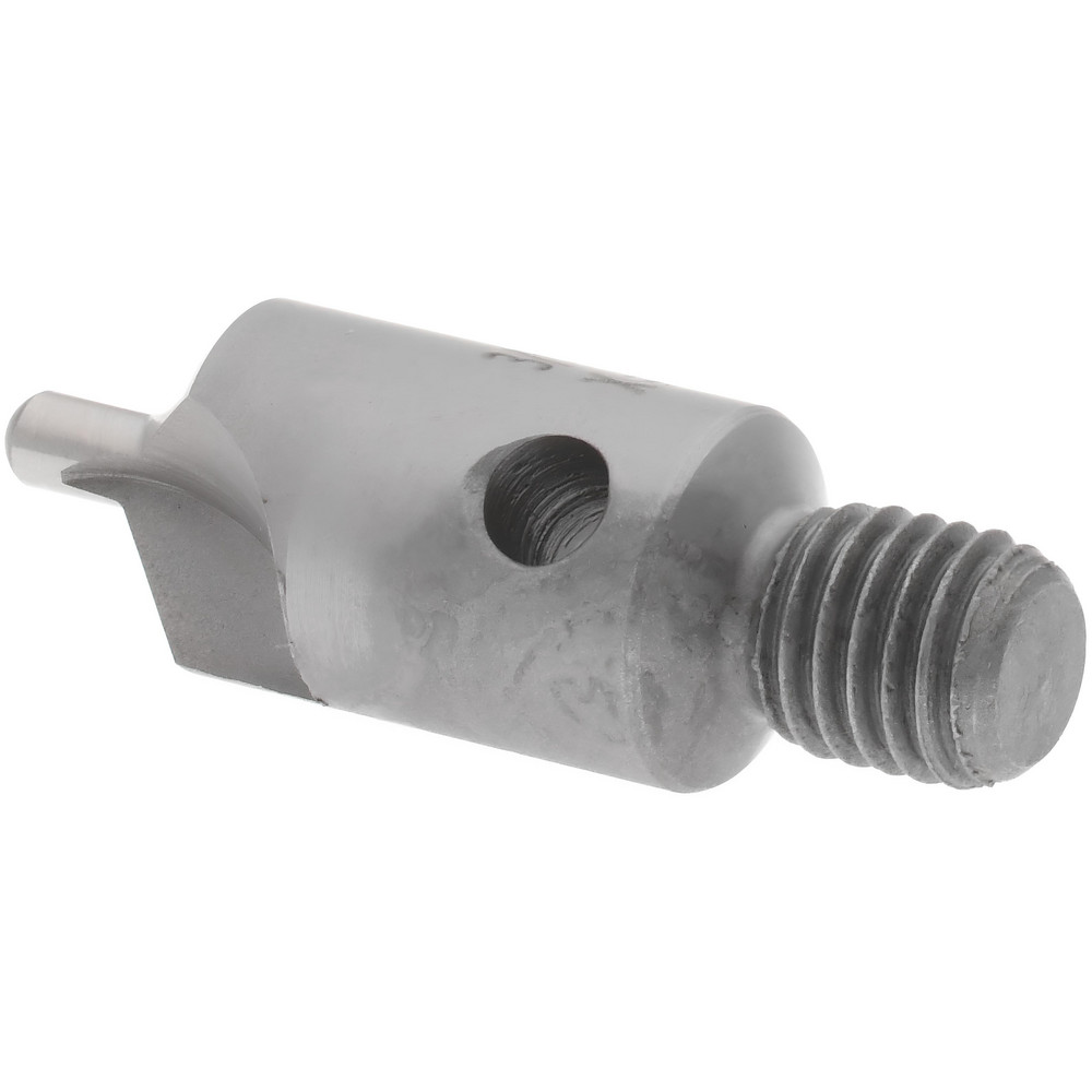 Made in USA 1-1/8" OAL, 3/8" Head Dia, 2 Flute, 100° Incl Angle, Integral Pilot, Adjustable Stop Countersink - 150-2-100-.0980