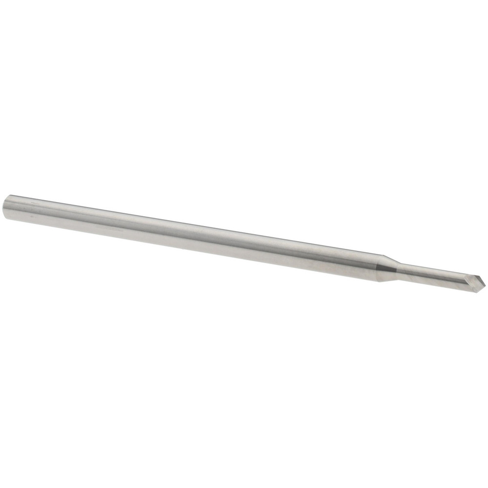 Harvey Tool Chamfer Mill: 5/64" Dia, 1/8" Shank Dia, 90 deg, 2 Flute, Solid Carbide, Single End - 906645