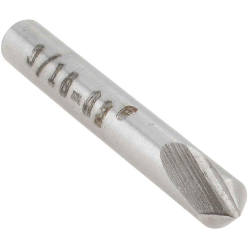 Value Collection Countersink: 3/16" Head Dia, 82.00 deg Included Angle, 1 Flute, High-Speed Steel, Right Hand Cut - SC1082012