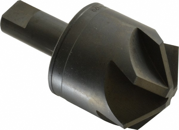 M.A. Ford® Countersink: 2" Head Dia, 120.00 deg Included Angle, 6 Flute, High-Speed Steel, Right Hand Cut - 79200006