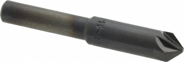 Melin Tool Countersink: 5/16" Head Dia, 82.00 deg Included Angle, 6 Flute, Solid Carbide, Right Hand Cut - 18384