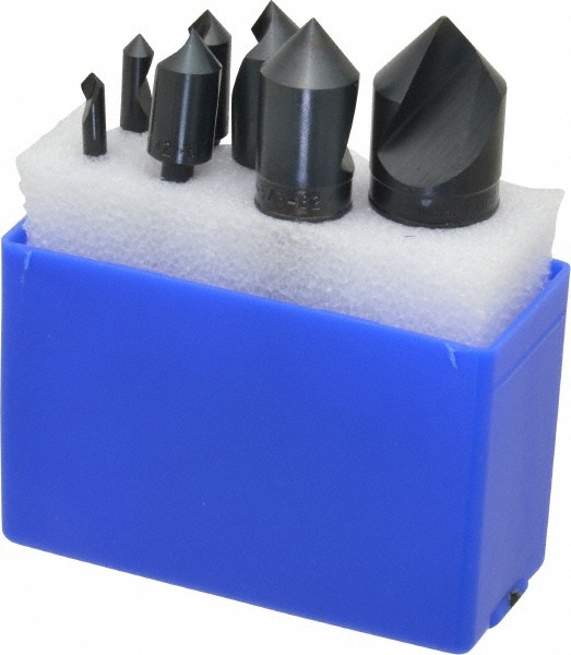 Harvey Tool Chamfer Mill: 3/16" Dia, 3/16" Shank Dia, 60 deg, 2 Flute, Solid Carbide, Single End - 72430